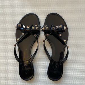 Valentino Rockstud Rubber Flipflop